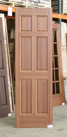 Mahogany 6 panel interior doors